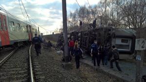 UN MORT şi peste 20 de răniţi, după ce un tren a deraiat în această după-amiază, în centrul Belgiei (VIDEO)