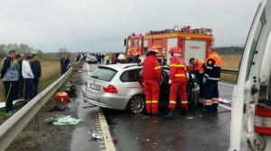 UPDATE: GRAV accident pe DN1, Sibiu: O persoană a MURIT, iar o alta se află în STARE GRAVĂ FOTO