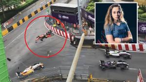 Accident îngrozitor la Formula 3 în Macao. Mașina germanei Sophia Floersch a zburat de pe pistă și s-a făcut praf