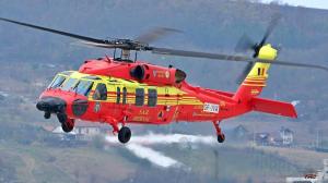Imagini cu primul elicopter BlackHawk, destinat situaţiilor de urgenţă, sosit în România. Vom primi alte 6 aparate până la finalul anului