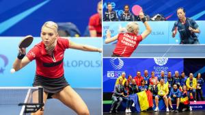 Tenis de masă: România - Germania, în finala JE. Bernadette Szocs, Adina Diaconu și Elizabeta Samara luptă pentru aur