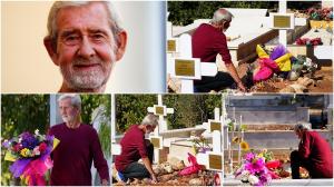 Pensionarul care și-a ucis din dragoste soția bolnavă de cancer a mers pentru prima dată la mormântul ei, după eliberare: "A ajuns să o vadă"