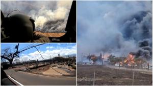 Incendiile de vegetaţie fără precedent fac prăpăd în Hawaii. Mărturia unui pilot: "Arătă ca o zonă care a fost bombardată, ca o zonă de război"