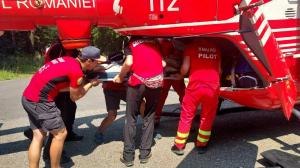 Ciclist rănit în timpul unui concurs în Arad. Băiatul de 18 ani a căzut brusc de pe bicicletă şi s-a rănit la un picior