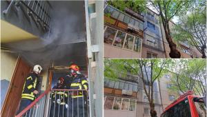 Incendiu într-un bloc din Satu Mare. Mai multe persoane au fost evacuate, după ce un apartament a fost cuprins de flăcări