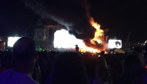 Incendiul violent, la concertul Tomorrowland, în Barcelona. 22 de mii de oameni evacuați