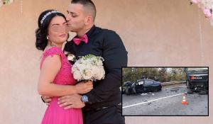 Ionela, soţia însărcinată a tânărului din Lugoj mort în accidentul de la Orşova, răpusă de durere