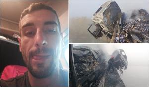 Alex, tânărul de 27 de ani mort după ce i-a luat foc camionul, la Bradu, era la prima cursă ca şofer de TIR