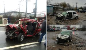 Doi morți după un accident teribil cu patru mașini, în Focșani