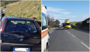 Româncă disperată în maşină, pe autostradă, în Italia: "Veniţi, cineva i-a tăiat gâtul soţului meu!"