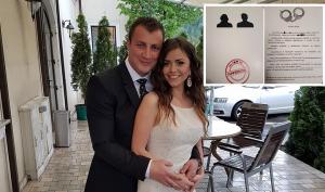 Invitaţii de nuntă inedite, cu cătuşe în loc de verighete, pentru căsătoria poliţistului Marian Godină