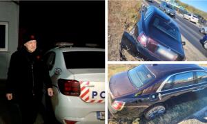 Gigi Becali, la Poliţie, după accidentul cu Rolls Royce-ul. Patronul FCSB nu şi-a pierdut simţul umorului: "Uite, mă, a reparat-o" / "Nu e, mă. Asta e alta"