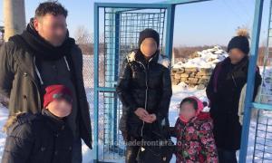 Familie de georgieni, prinsă după ce a intrat ilegal în ţară traversând Prutul îngheţat (VIDEO)