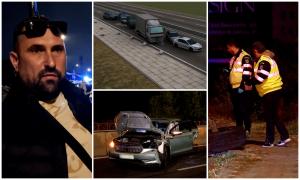 ANIMAŢIE. Cum s-a produs carambolul cu 17 maşini din Ilfov. Un şofer de TIR beat la volan a declanşat haosul: "Am plecat sanie toţi!"