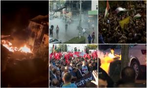 "Moarte Franţei, moarte Americii, moarte Israelului". Proteste violente în Orient după explozia din Gaza. Ambasadele, luate la ţintă