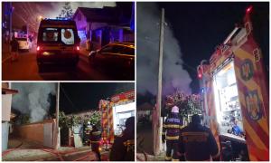 Incendiu în municipiul Constanţa. Ars în casa mistuită de foc, un bărbat a ajuns de urgenţă la spital