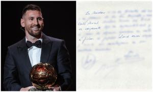 Şervețelul pe care Messi a semnat primul contract cu Barcelona, pe când avea 13 ani, va fi scos la licitație pentru o sumă uriaşă