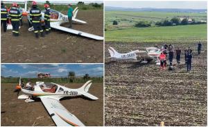 Un avion de mici dimensiuni a aterizat forţat pe un câmp din Iaşi din cauza unor defecţiuni