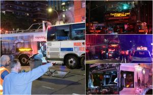Peste 80 de oameni răniţi, după ce două autobuze s-au ciocnit puternic în New York. 18 persoane, transportate la spital