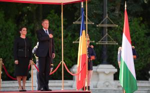 Preşedintele Ungariei, primit de Klaus Iohannis la Palatul Cotroceni. Declaraţii comune ale celor doi şefi de stat