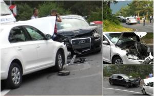 Accident cu 3 victime la Poiana Brașov. Un tânăr a intrat pe contrasens și a lovit o mașină în care se afla o familie din Croația, venită în vacanță