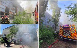 Incendiu uriaş la o hală plină cu reziduuri petroliere din Ploieşti. Locuitorii din zonă au primit un mesaj RO-Alert