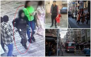 Primele imagini cu principala suspectă în cazul exploziei din Istanbul. Un tată şi fiica sa de 3 ani, printre victime