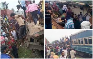 Cel puțin 17 morți și zeci de răniți, după ce două trenuri s-au ciocnit în Bangladesh