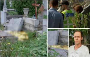 "O întâmplare nefericită". A mers la cimitir să pună flori la mormântul soţului ei, dar a murit la câţiva metri, după ce a stat patru ore prinsă sub o cruce grea
