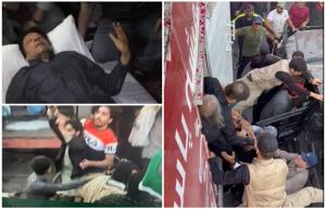 Primele imagini cu fostul premier al Pakistanului, Imran Khan, după tentativa de asasinat. "Un glonţ l-a lovit în picior"