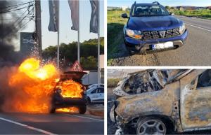 "M-ați ratat". Maşina unui tânăr din Braşov a explodat şi a ars ca o torţă după o tamponare uşoară în trafic: Radu se îndrepta spre Ucraina, cu ajutoare