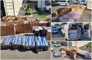 Bărbat din Suceava, prins cu aproape 40.000 de pachete de țigări de contrabandă în mașină