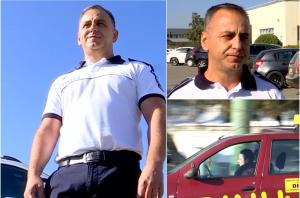 "Şi-a lăsat capul în piept". Ionuţ, poliţistul erou care a salvat o femeie de la moarte, în timpul examenului auto în Cluj. Cursanta făcuse infarct la volan