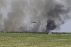 A fost filmat momentul prăbușirii avionului lângă Fetești: "Un zid de foc s-a ridicat" (Video)