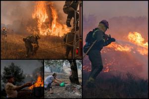 Imagini apocaliptice în Portugalia. Trupurile a doi bătrâni care voiau să fugă din calea incendiilor, descoperite carbonizate într-o maşină