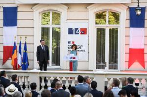 Ziua Naţională a Franţei, sărbătorită în Capitală. Ambasadoarea Laurence Auer, despre aderarea României la Schengen: "Puteţi conta pe sprijinul ţării mele"