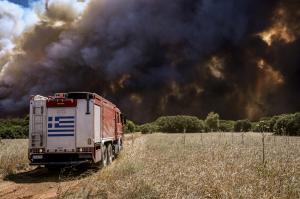 Incendiile de vegetație din Grecia amenință Atena. Autoritățile elene au solicitat ajutorul țărilor din UE pentru a stinge flăcările