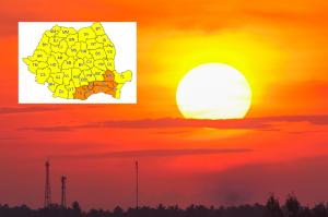 Șapte județe și Capitala, sub avertizare cod portocaliu de vreme extremă. ANM anunță caniculă în România, azi și mâine