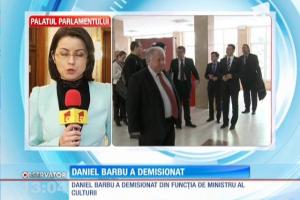 Daniel Barbu și-a dat demisia din funcția de Ministru al Culturii