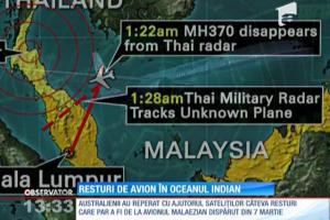 Noi piste! Bucăţi din avionul malaezian au fost găsite de australieni