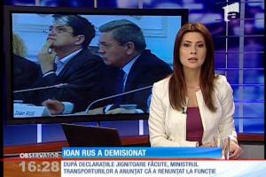 Premierul Victor Ponta i-a acceptat demisia lui Ioan Rus