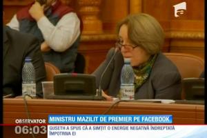 Știre de ultimă oră: Cristina Guseth, retrasă din Guvern de premierul  Cioloş în urma prestaţiei din Parlament