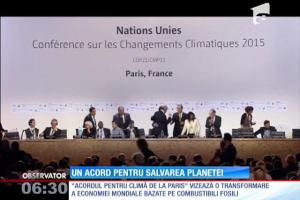 Acord istoric pentru lupta împotriva încălzirii globale