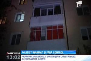INCIDENT dramatic în Argeş: Un ofiţer DIPI a dat foc apartamentului în care locuia, după o ceartă cu soţia, apoi a împuşcat o femeie şi un poliţist care intervenea la conflict