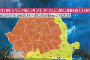 Ninsori, viscol și temperaturi scăzute în România. Vremea s-a schimbat dramatic