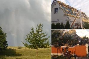 Case distruse de o tornadă devastatoare în Mirosloveşti, Iaşi: 'Tot ce a fost în cale a fost spulberat'