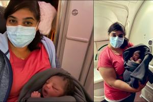 "Minunea Aisha": O fetiţă s-a născut la 10.000 de kilometri altitudine, într-un avion de noapte către Uganda, cu ajutorul unei pasagere