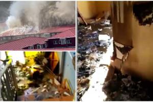 12 apartamente distruse de un incendiu la o mansardă din Vâlcea. Locuinţele nu erau asigurate