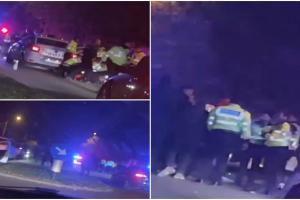 Cursă nebună pe străzile din Craiova. Zeci de poliţişti în alertă, după ce un şofer nu a vrut să oprească la semnalele unui echipaj