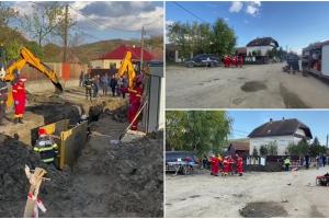Muncitor mort, după ce a fost prins captiv sub un mal de pământ în Cluj. Tatăl cu care lucra a fost martor neputincios la incident